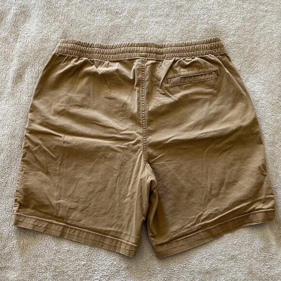 OLD NAVY | Tan Pull-On Cotton Jogger Shorts Elastic-Drawstring Waist | Men's L - Picture 4 of 9